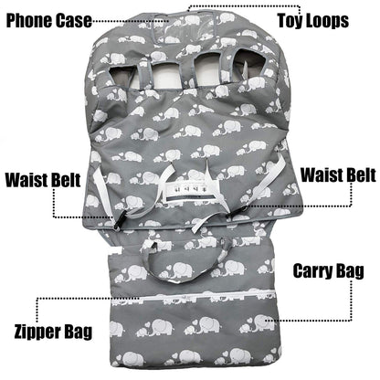 Funda doble para carrito de compras para hermanos bebés con funda de transporte