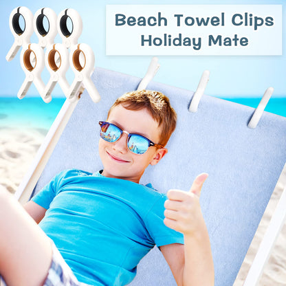 Paquete de 12 clips para toallas de playa