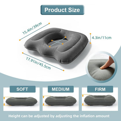 Cojín inflable de dona asiento
