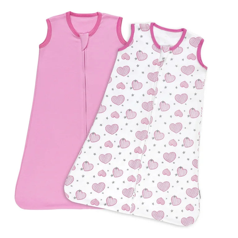 Gllquen Baby Saco de Dormir con Manta Portátil de Algodón Orgánico, 0-6 meses
