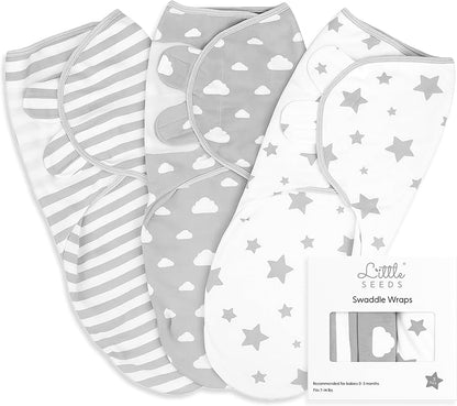 Swaddles Little Seeds, 0-3 meses