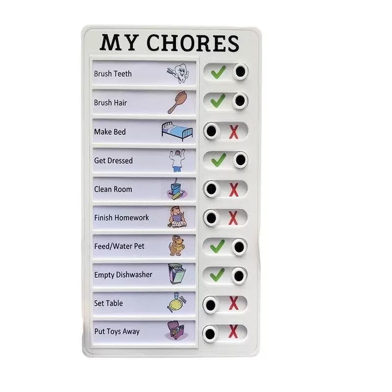 Tabla de tareas diarias para niños