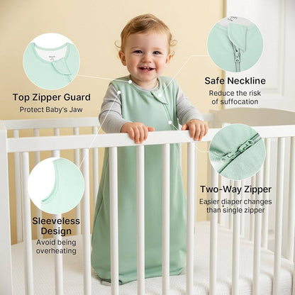 Easyfi - Saco de dormir súper suave de rayón hecho de bambú de 0-6 meses, 1.0 TOG (Copia)