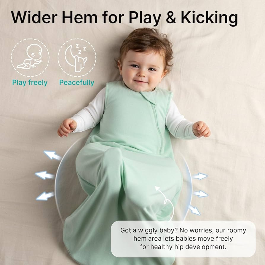 Easyfi - Saco de dormir súper suave de rayón hecho de bambú de 0-6 meses, 1.0 TOG (Copia)