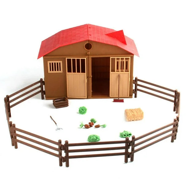 Bloques de Construcción Perfke Juguete de Aprendizaje Conjunto de Juego de Escena de Granja