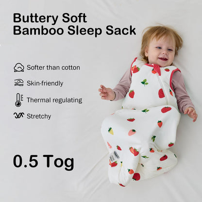BubblePanda Saco de Dormir de Rayón Hecho de Bambú 6-12 Meses 0.5 Tog