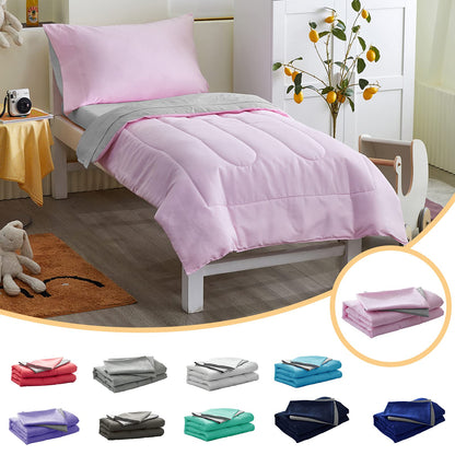 Juego de ropa de cama de 4 piezas para colchón tamaño cuna