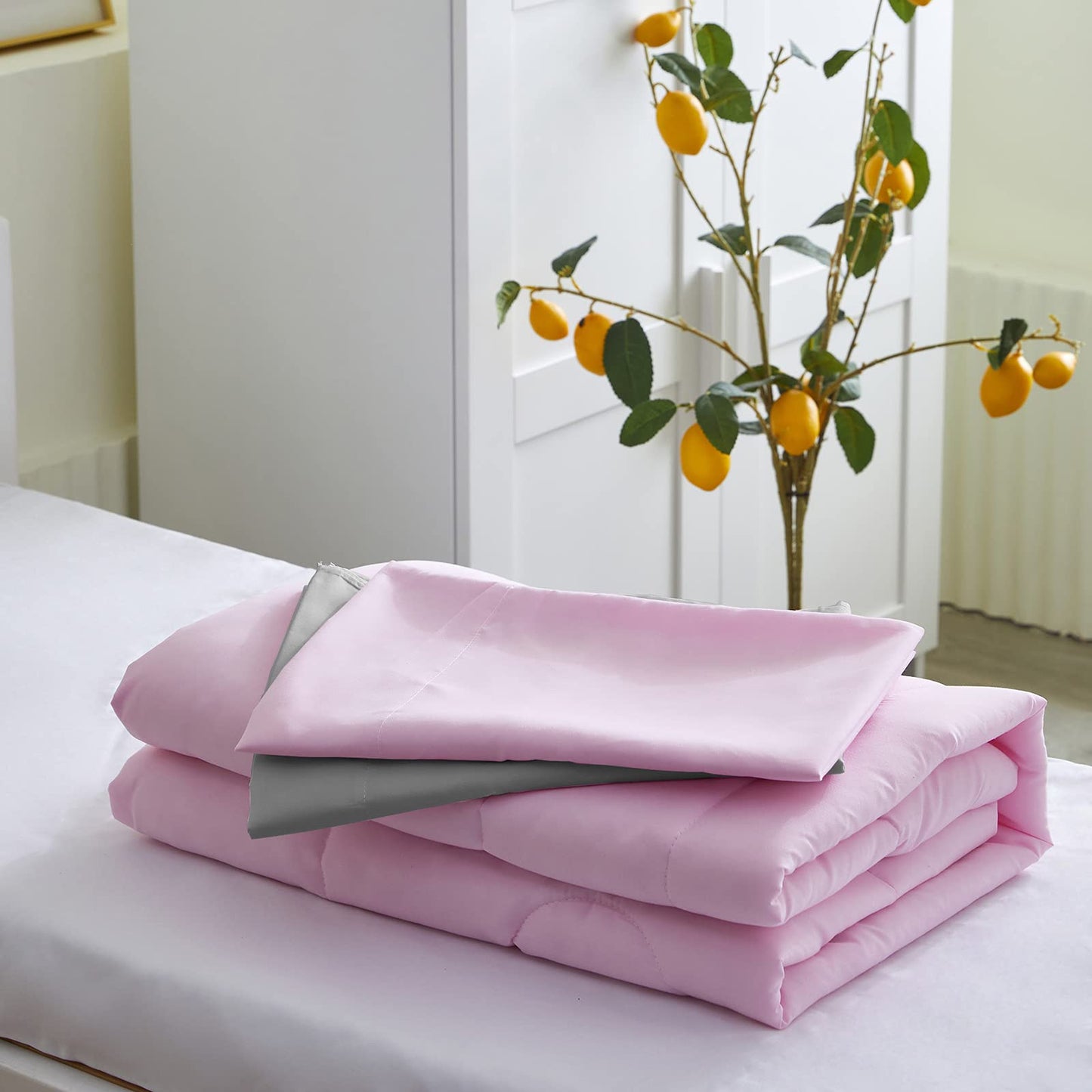 Juego de ropa de cama de 4 piezas para colchón tamaño cuna