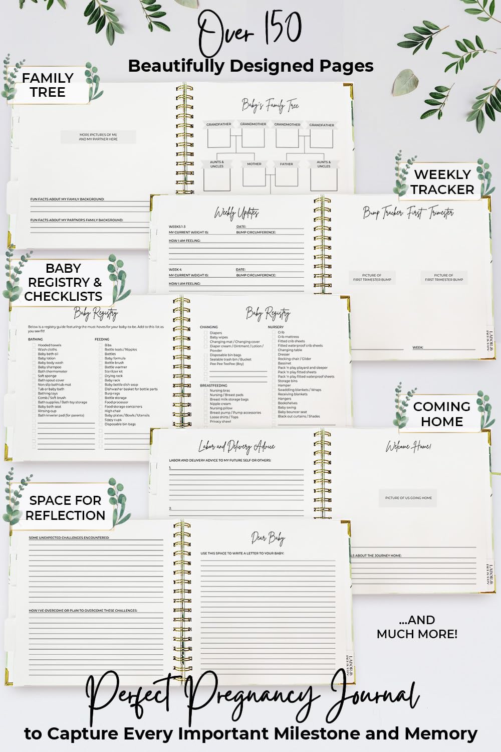 LUMOSX Libro de recuerdos de embarazo