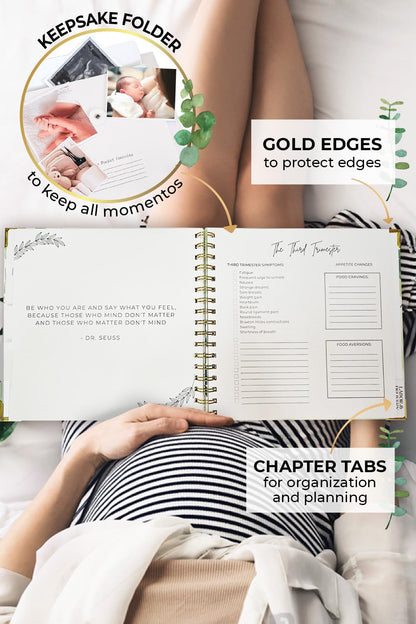 LUMOSX Libro de recuerdos de embarazo