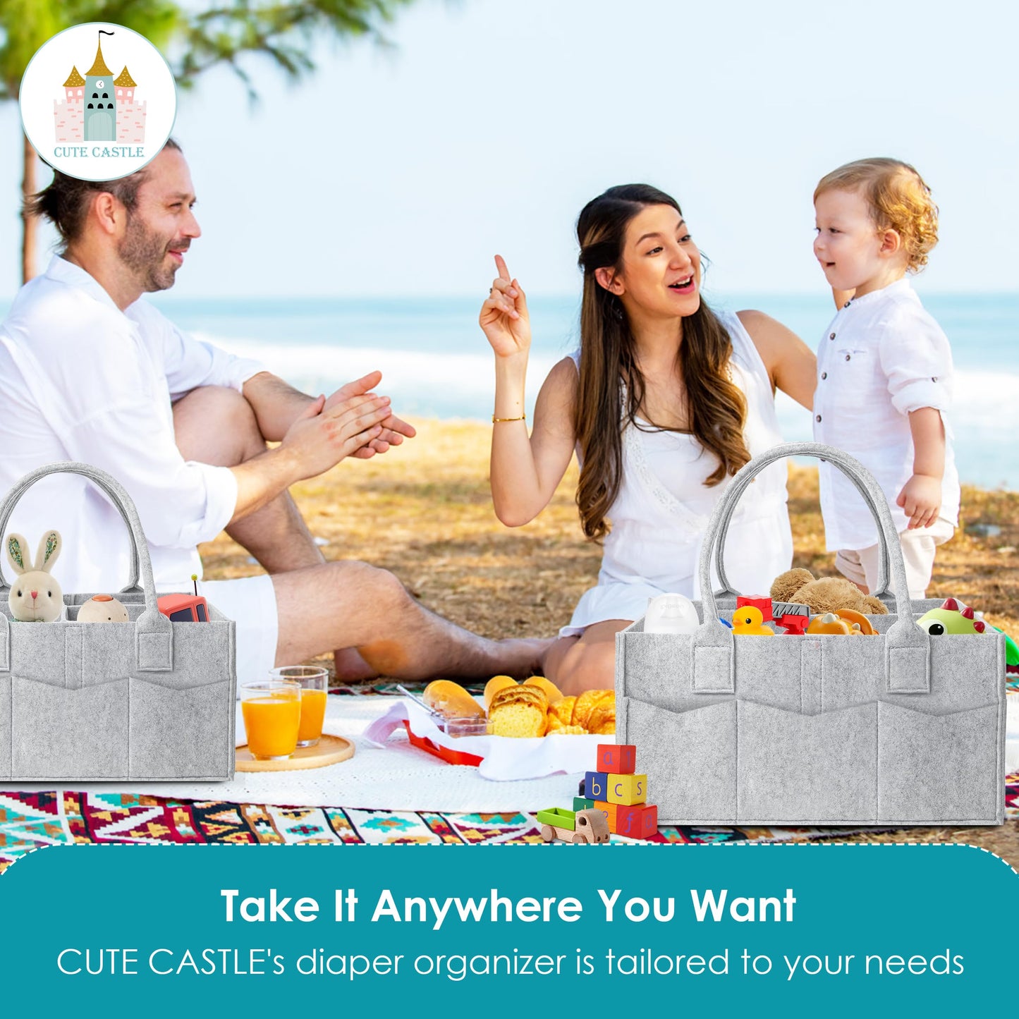 Cute Castle, Organizador de Caddy de Pañales