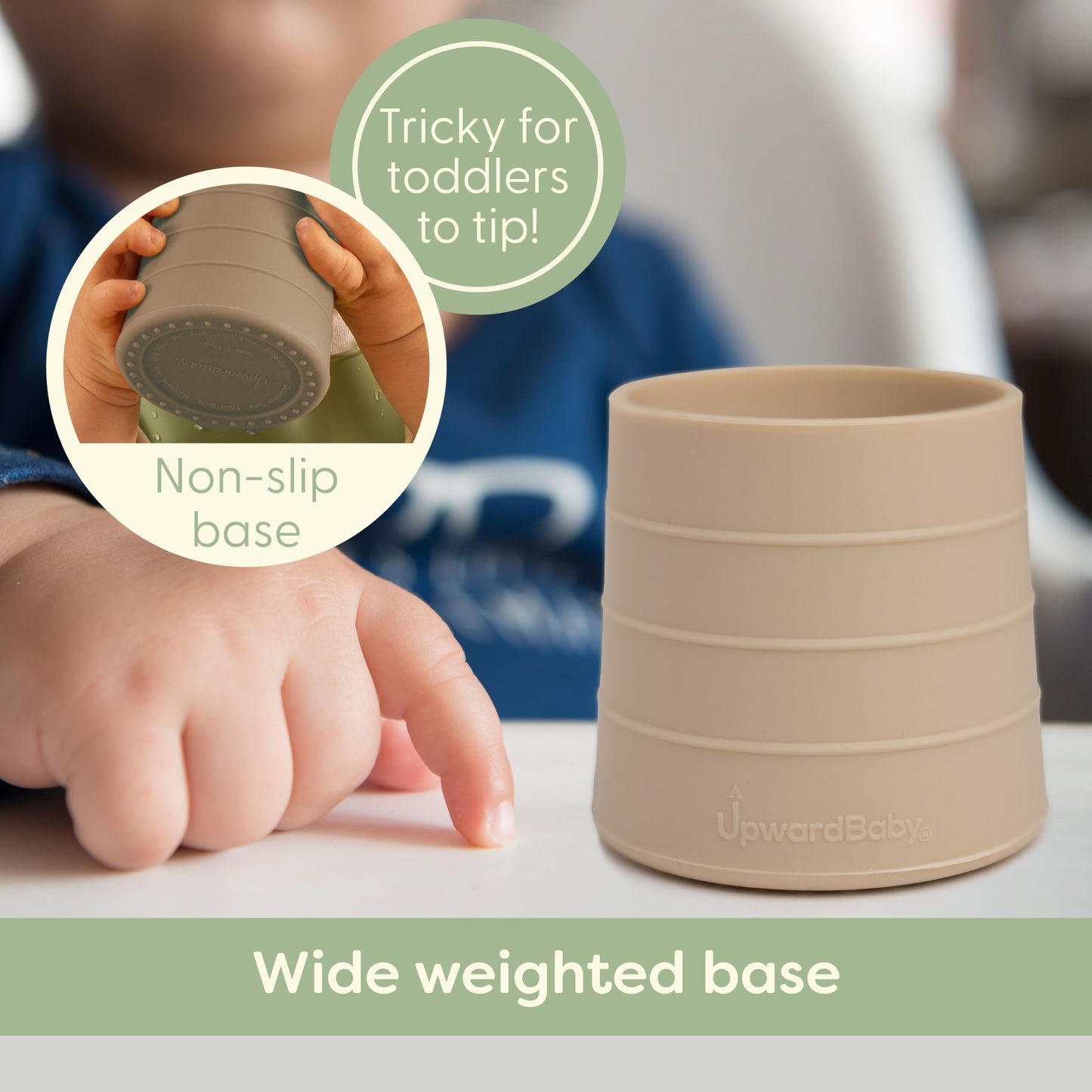 Set de 2 vasos antiderrames UpwardBaby (2 años)