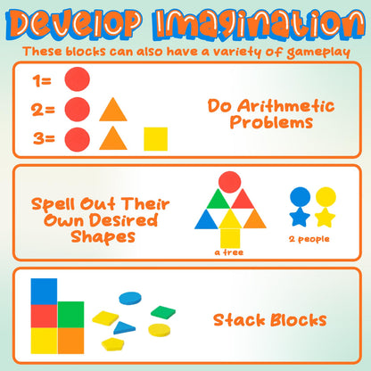 Juguetes Montessori de clasificación de formas y colores