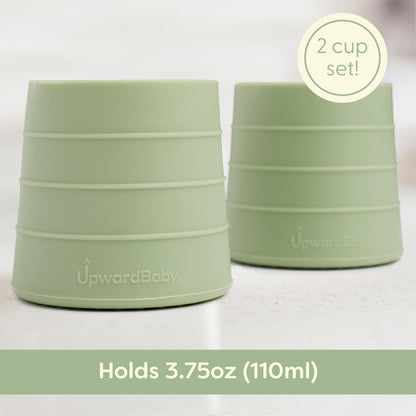 Set de 2 vasos antiderrames UpwardBaby (2 años)