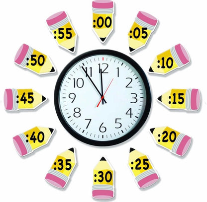 Tablón de anuncios Eureka 'Teling Time', reloj analógico de práctica