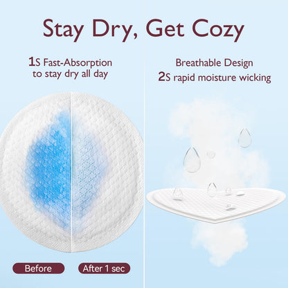 Momcozy Almohadillas de lactancia desechables ultrafinas, ultraabsorbentes