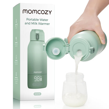 Momcozy Calentador de Leche Portátil para Viajes – Modos de Calentamiento Dual para Leche Materna y Agua