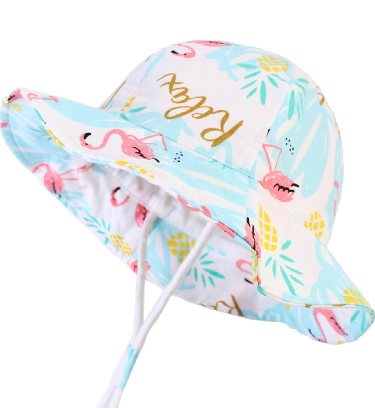 Sombrero flamingos con protección solar UPF 50+, 18-36 meses