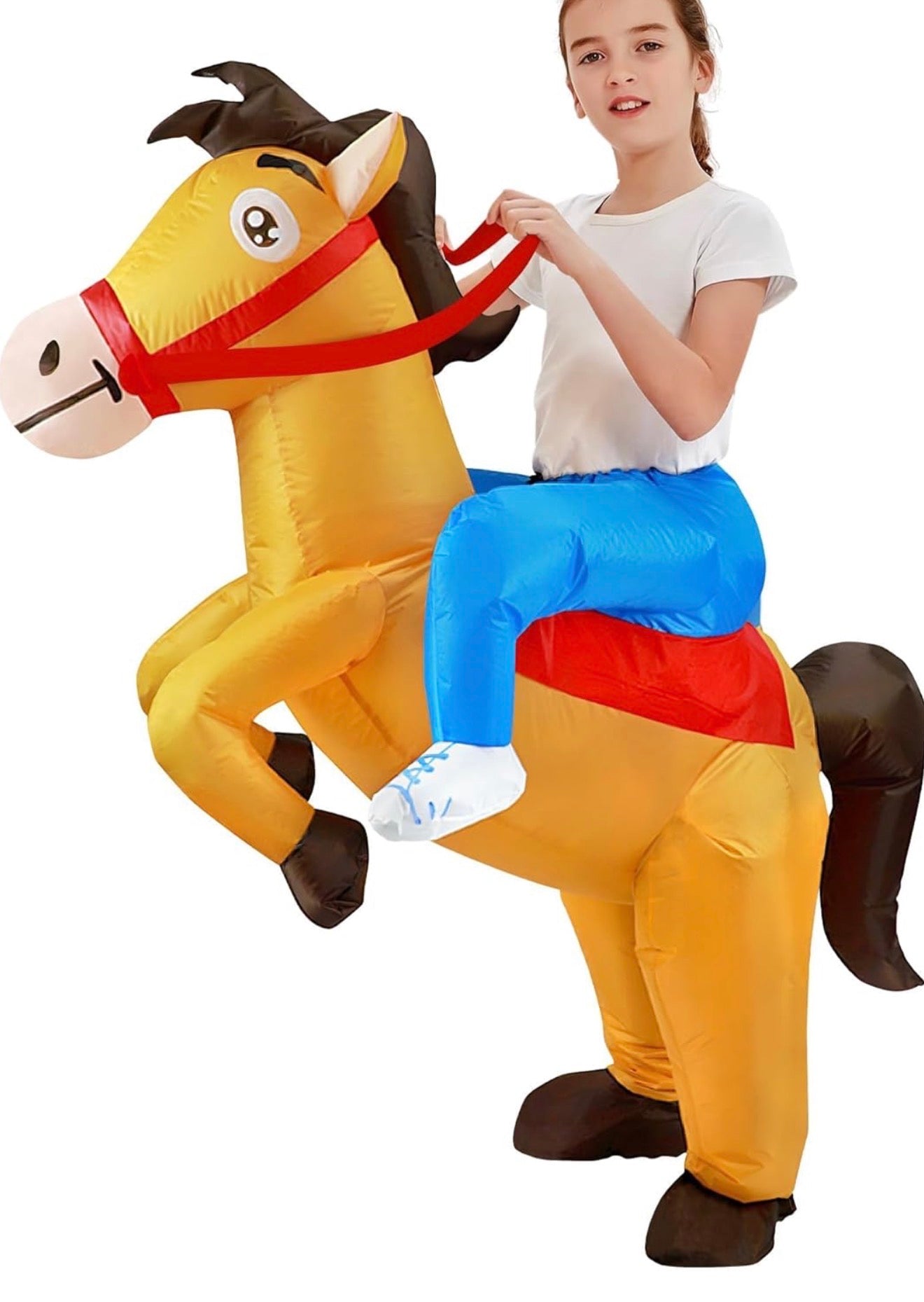 Disfraz de caballo inflable para niños