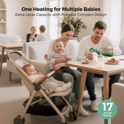 Momcozy Calentador de Leche Portátil para Viajes – Modos de Calentamiento Dual para Leche Materna y Agua
