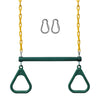 Bara columpio-trapecio Jungle Gym Kingdom de 18 pulgadas con aros