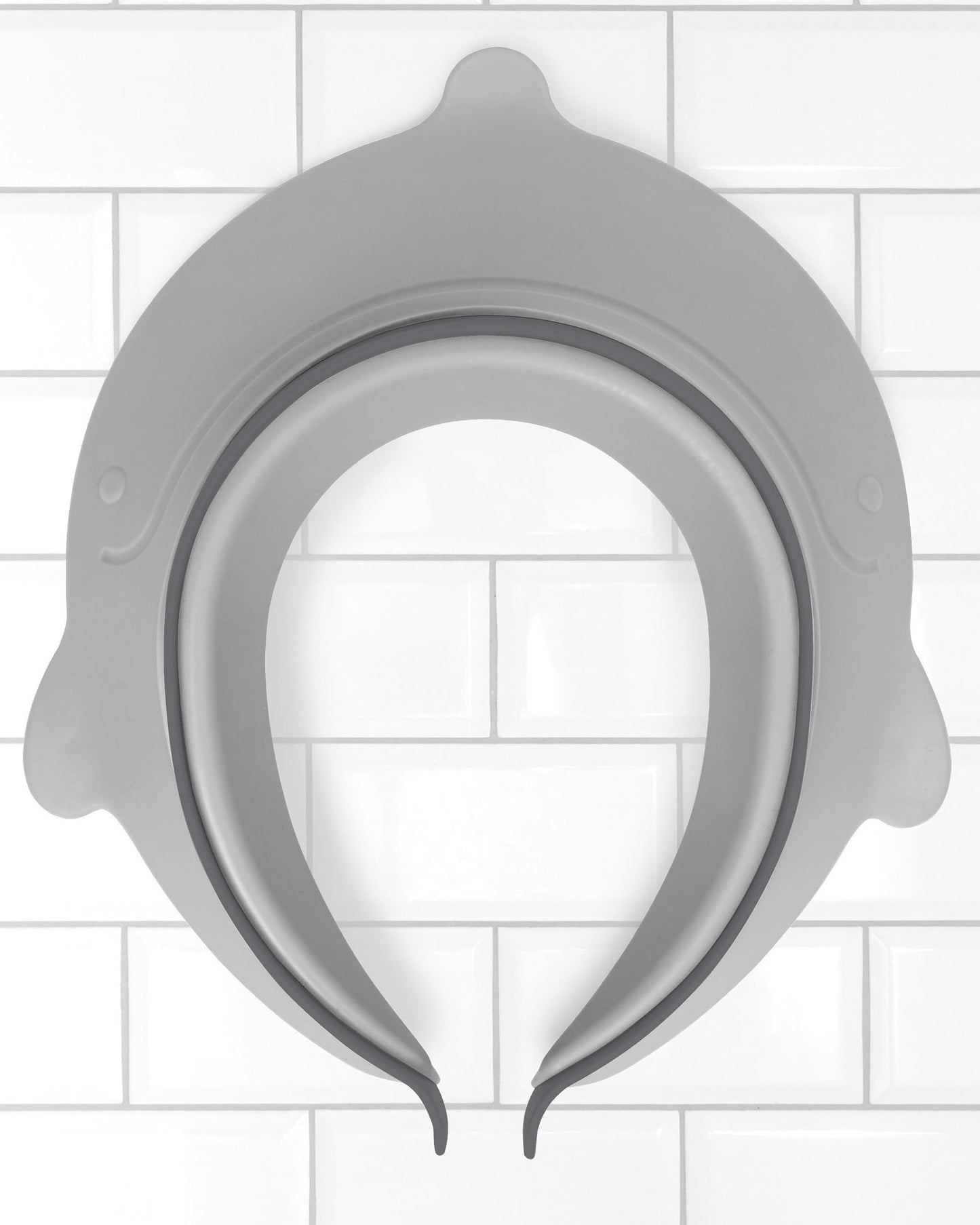 Skip Hop Gorro de ducha para bebé, visera de baño Moby, gris
