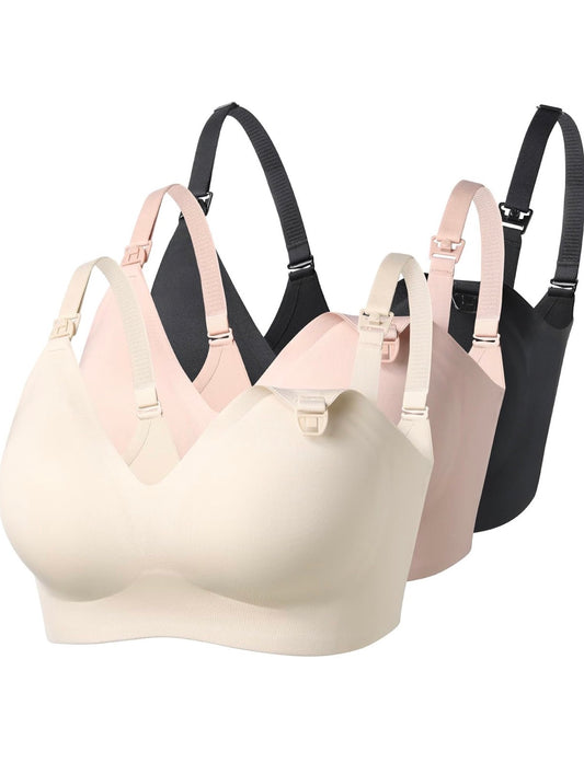 Momcozy YN21 - Brasier de lactancia para lactancia materna, sin costuras, ultra cómodo, forma natural, bralette para dormir durante el embarazo, 2XL