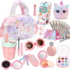 Bolso de niña con maquillaje de juguete