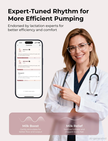 Momcozy Air 1 - Extractor de leche portátil, ultra delgado con estuche