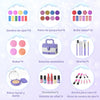 PERRYHOME Juego de maquillaje infantil para niña, 56 piezas, cosméticos auténticos lavables, no tóxicos