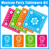 Suministros de decoración de fiesta mexicana, 24 personas
