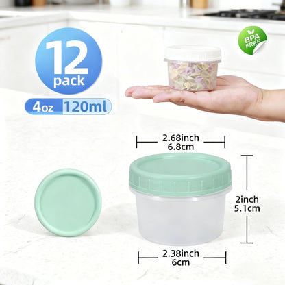 Recipientes de almacenamiento de alimentos, 12 piezas