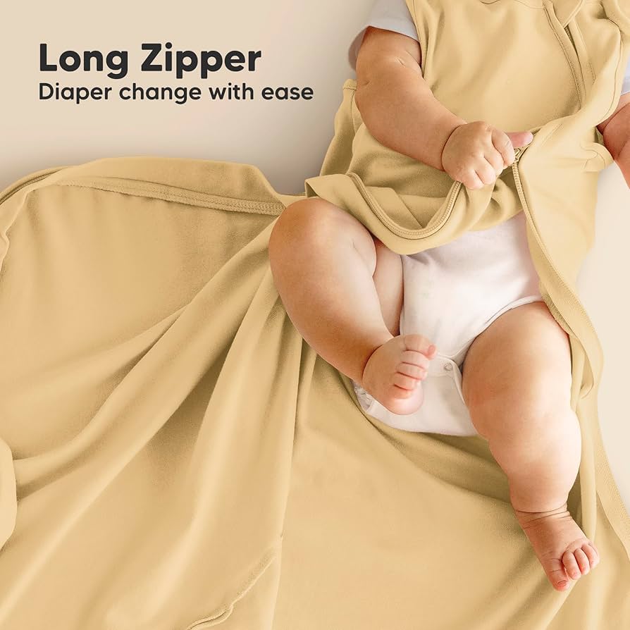 Keababies paquete de 2 sacos de dormir orgánicos para bebé, 100% algodón, 6-18 meses