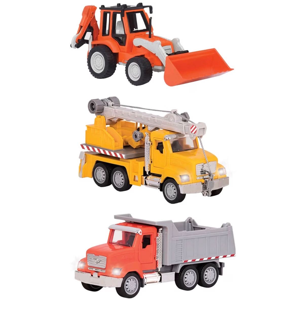 Set de 3 vehículos de construcción