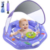 Flotador de piscina para bebé con dosel, 6-36 meses