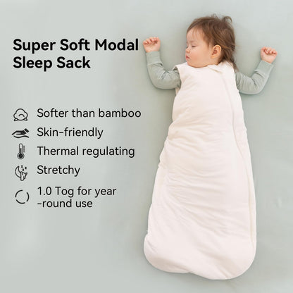 BubblePanda - Saco de dormir modal para bebés de 6 a 12 meses, 1.0 tog
