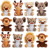 Juguetes de peluche de animales de la selva de 12 piezas