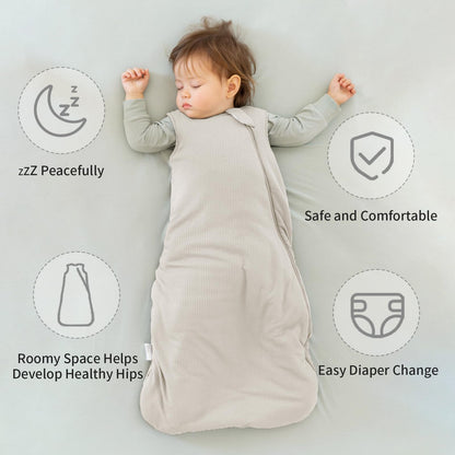BubblePanda - Saco de Dormir de Rayón Hecho de Bambú para Bebés de 6-12 Meses, 1.0 TOG