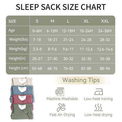 BubblePanda - Saco de Dormir de Rayón Hecho de Bambú para Bebés de 6-12 Meses, 1.0 TOG