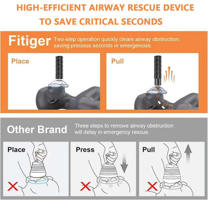 Kit de viaje anti-atragantamiento Fitiger EasyPumpVac™