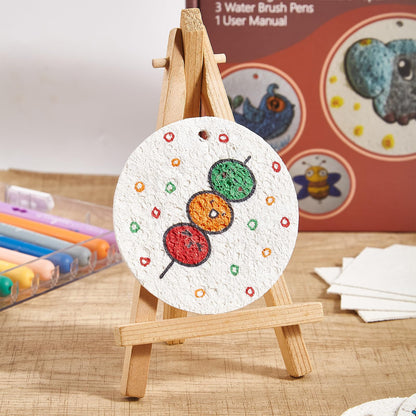 Kit de pintura de textura de espuma mágica, kit de pintura hinchada 3D que incluye 40 piezas de papel de espuma mágica, 12 marcadores