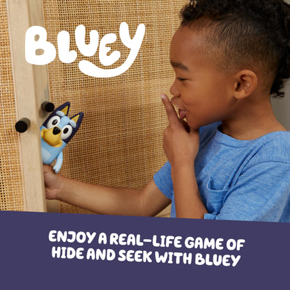 Bluey Figura de juego de escondite, articulada, figuras musicales para niños con modo de baile