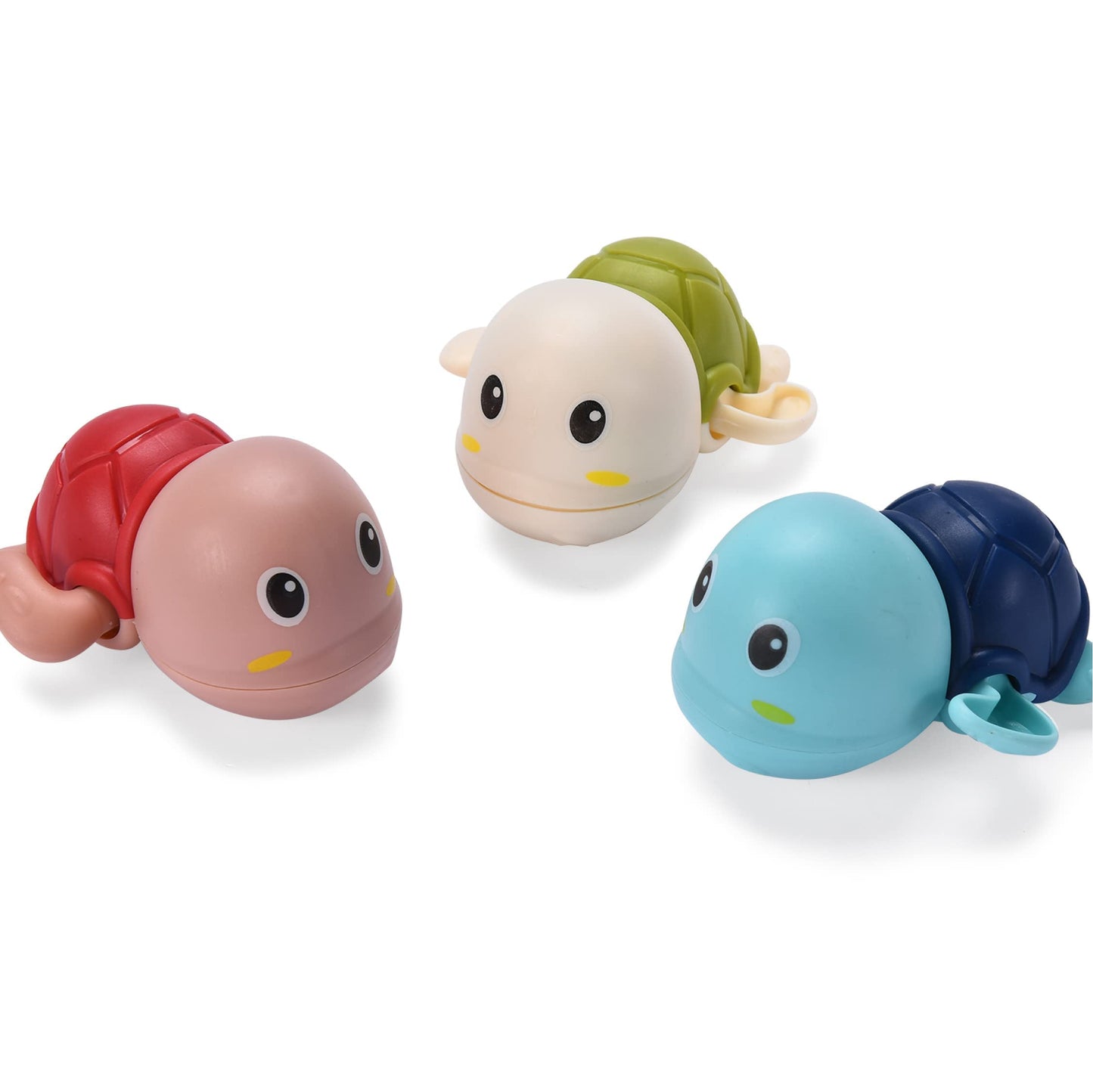 juguete de bañera de tortugas de natación de 3 piezas