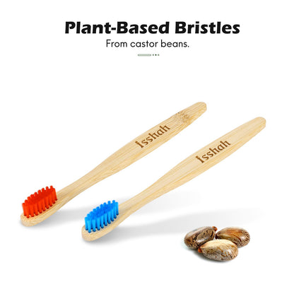 Cepillos de dientes de bambú para niños