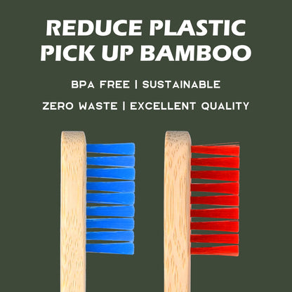 Cepillos de dientes de bambú para niños