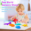 Fidget Toys Sensory Stone: paquete de 6 piedras texturizadas para la preocupación