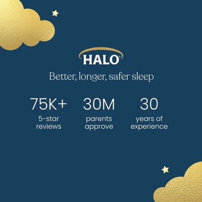 HALO Saco de dormir envolvente 100% algodón, manta vestible ajustable de 3 vías, TOG 1.5, S, 3-6 meses
