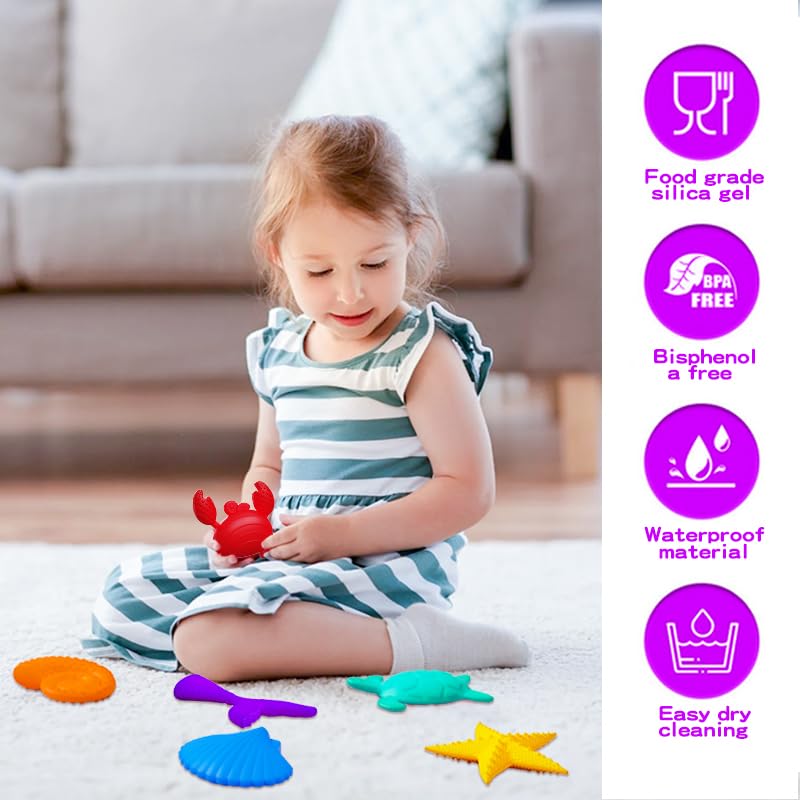 Fidget Toys Sensory Stone: paquete de 6 piedras texturizadas para la preocupación