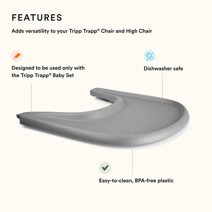 Stokke Tripp Trapp Bandeja, Gris Tormenta