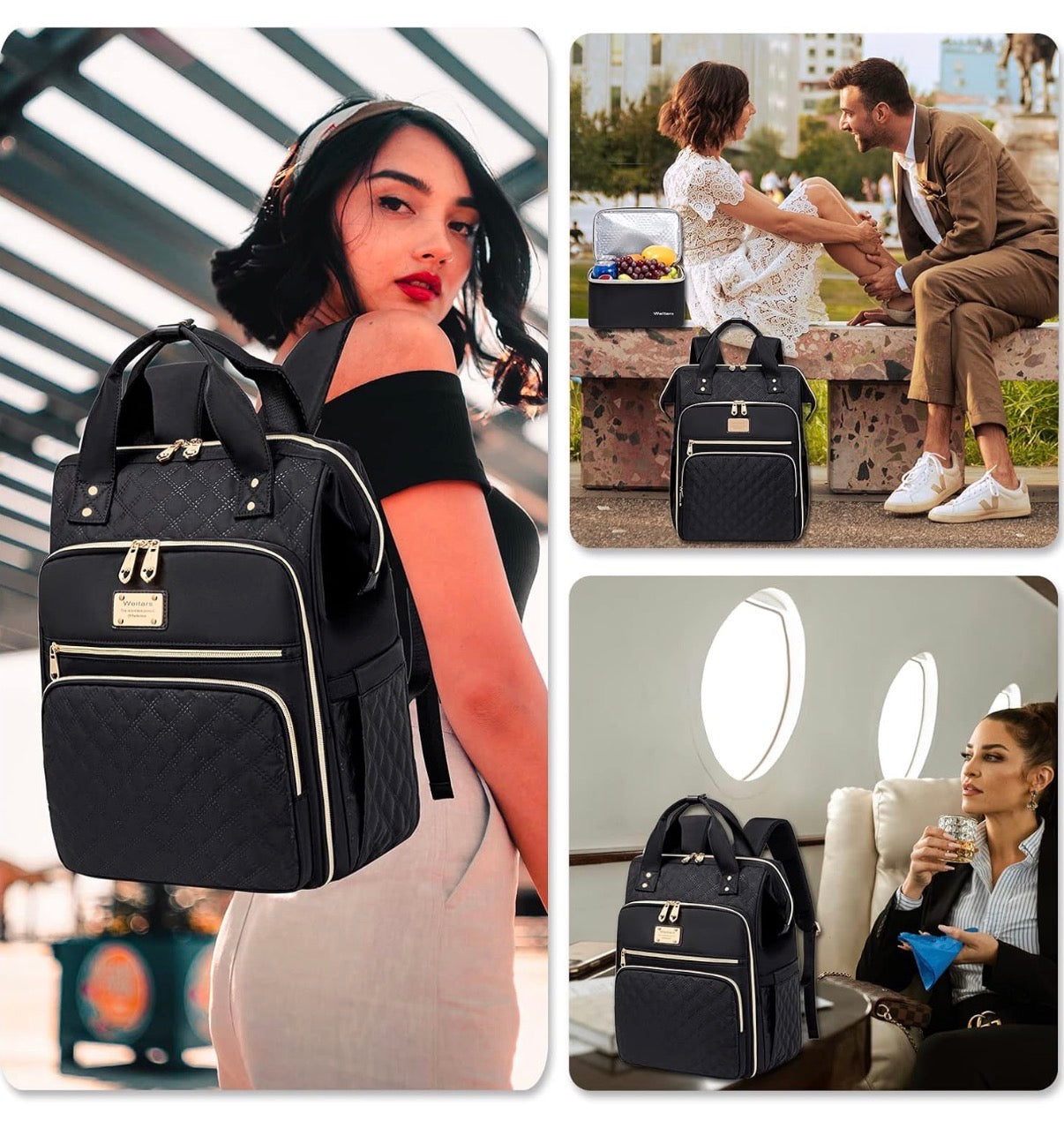 Weitars Mochila de Almuerzo - Mochila para portátil de 15.6 pulgadas